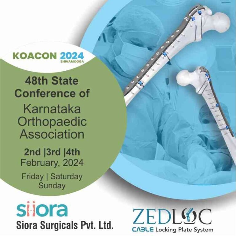 KOACON Conference 2024 An Orthopedic Event Siora Surgicals Pvt. Ltd.